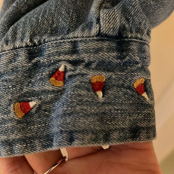 FALL Christopher & Banks Halloween denim jacket - Picture 4 of 9